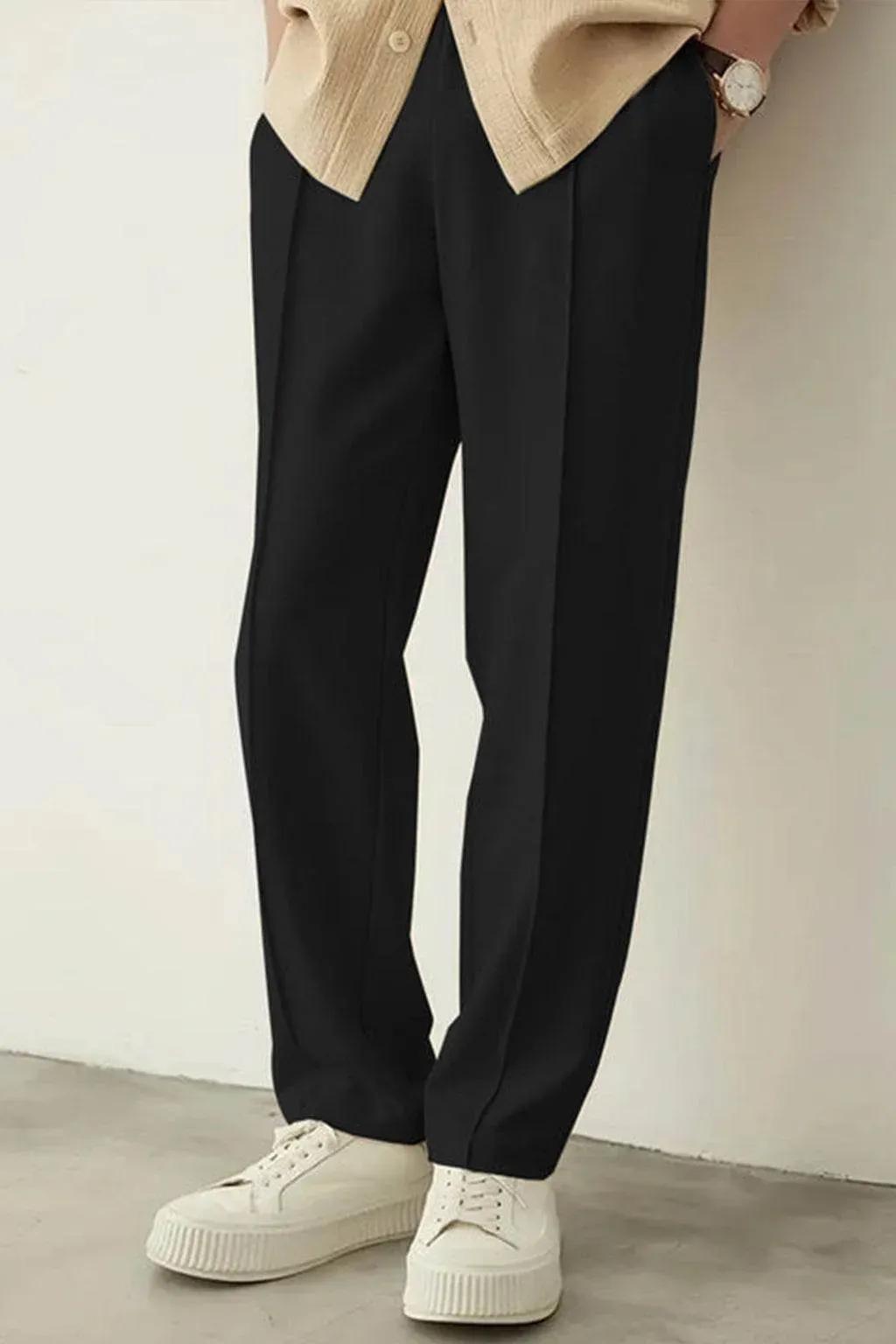 Noir Relaxed-Fit Trousers